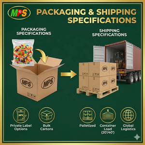 Bonbons Gommeux Acides en Forme de Vers OEM en Gros pour Importateurs Mondiaux |   Contrôle qualité strict et certification complète des produits pour les marchés européens/américains - Product Image 6