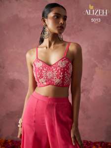 Traditional <b>Gold</b> Print Premium High Quality Hand Work Recycled Materials Kurti Elegant Polyester <b>Fabric</b> for Party Festive - Product Image 2