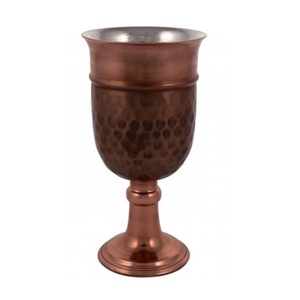 Antique fait à la main en cuivre pur martelé motif petite tasse d'alcool verre à vin gobelet Barware métal Champagne verres à Cocktail - Product Image 1