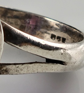 Anillo Hippie bohemio de Plata de Ley 925 con piedra de amatista natural, Diamante de corte ovalado de piedra púrpura grande para mujeres para fiestas - Product Image 4