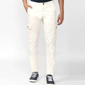 Pakistan Manufacturer's High Quality Cargo Pants Custom Logo Men's Work <b>Jeans</b> Casual Mid <b>Elastic</b> Ins Lightweight Plain Straight - Product Image 1