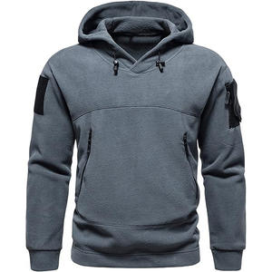 Vente en gros de sweat-shirts à capuche unisexes en molleton 100% coton, fermeture éclair, sur mesure, style streetwear d'hiver, coupe régulière, couleur unie, manches longues - Product Image 3