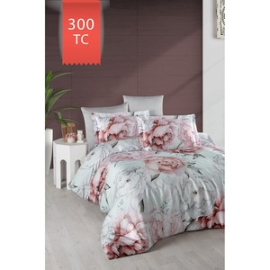 Juego de Funda Nórdica Varol Royal Satin 300TC con Diseño Floral Clásico, Técnica de Tejido para Uso Doméstico, Disponible en Tamaños King y Twin - PAMIRA - Product Image 1