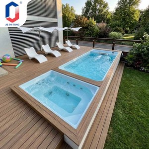 Above Ground Container Prefabricated Fiberglass <b>Pool</b> Complete <b>Accessories</b> Easy Install Outdoor Swimming <b>Pool</b> for Backyard Family - Product Image 1