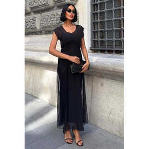 Vestido de tul y gasa con corte en cintura estilo imperio Archernar 2704-8 - Product Image 5