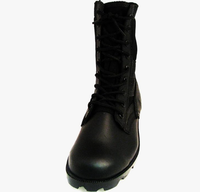 Bottes de travail en cuir à lacets pour hommes QUICK WAY INDUSTRIES - Coupe large, chaussures tactiques d'extérieur, noir et sable