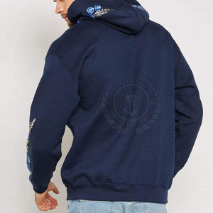 Servicio OEM personalizado bordado sólido invierno cálido 100% algodón polar sudaderas con capucha de alta calidad al por mayor - Product Image 2