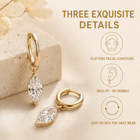 Boucles d'oreilles pendantes en moissanite taille poire, argent sterling S925 plaqué or 18 carats et platine, 0,5 ct 1 ct 4x6mm 5x8mm, clous d'oreilles pour femme, cadeau