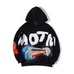 Ensemble de sweat à capuche unisexe en molleton éponge français lavé à l'acide Streetwear personnalisé de logo d'impression bouffée des fabricants - Product Image 1