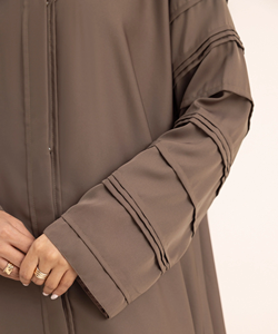 2025 modesto musulmán nuevo Abaya para mujeres venta al por mayor tela de gasa ecológica 3 capas vestidos islámicos abiertos turcos - Product Image 5