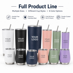 Custom Logo 20oz Stainless Steel Vacuum Insulated Tumbler Slim Travel Mug <b>with</b> <b>Reusable</b> Straw and Splash Proof <b>Lid</b> for Daily - Product Image 6