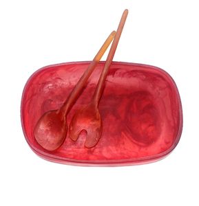 Nouveau bol à salade en résine de conception populaire personnalisé prix le plus bas ensemble de salade créative et de vaisselle décorative caractéristique stockée - Product Image 1