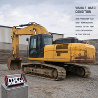 Excavatrice d'occasion C339 avec télécommande sans fil industrielle, année 2018, pour travaux de terrassement