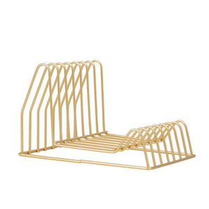 Soporte de letras de alambre de metal de escritorio de mesa dorada, soporte de letras de alambre de metal de estilo vintage acabado dorado, soporte de letras de acabado dorado - Product Image 1