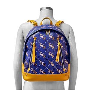 Sigma Gamma Rho Sac à dos à emboîtement doré et bleu - Product Image 4