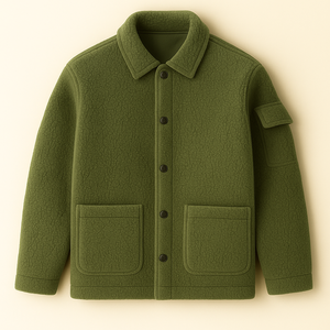 Sweat à capuche en laine à motif uni OEM/ODM, vêtements d'extérieur d'hiver personnalisés pour hommes et femmes, faible MOQ, vente en gros, col roulé - Product Image 5