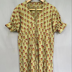 Vintage Party Style Sexy col en V en gros 2025 modèles de style occidental pour dames mode vêtements ample col en v robe printemps - Product Image 1