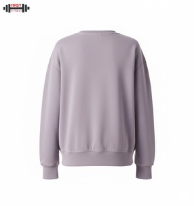 เสื้อกันหนาวเฟรนช์เทอร์รี่สำหรับสตรีทแวร์ผ้าสเวตเชิ้ตฟิตเนสแบบสลิมฟิตมีฮู้ดแบบรูดซิปด้านหน้าผ้าโพลีเอสเตอร์/ ผ้าฝ้าย - Product Image 4