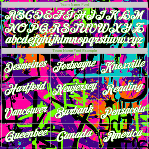 Sudaderas con Capucha Personalizadas con Sublimación de Graffiti para Equipos de Invierno, Nombre del Equipo, Número, Sudadera Colorida, Ropa Urbana - Product Image 5