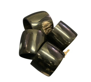 100% rond de serviette en corne de buffle différentes tailles vaisselle corne naturelle faite à la main meilleur produit de qualité - Product Image 2