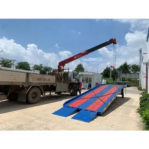 Vramp10T-SS kualitas tinggi wadah seluler Ramp truk antiselip garansi mesin Ramp 1 tahun rencana manufaktur Vietnam mekanik