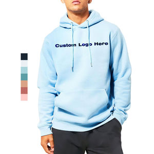 Logo personnalisé de haute qualité grande taille 100% coton hiver thermique hommes sweat à capuche Streetwear épais poids lourd OEM - Product Image 2