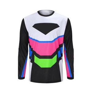 Sublimación Jersey 100% tela de malla de poliéster con Color que nunca se desvanece Motocross chaqueta de motocicleta ropa de carreras de autos de motocicleta - Product Image 1