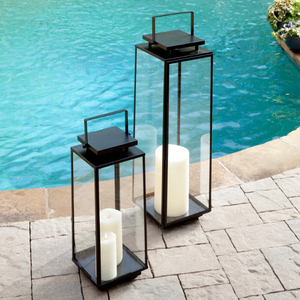 Oriental Iron Candle <b>Lantern</b> <b>Black</b> Color For Home Wedding Holiday Lighting Decoration Hanging & Floor <b>Lanterns</b> - Product Image 5