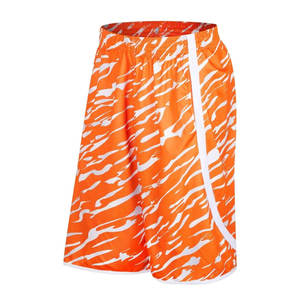 Pantalones cortos de baloncesto para hombre con logotipo personalizado, pantalones cortos de baloncesto de verano con estampado de malla de poliéster transpirable de gran tamaño - Product Image 4