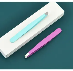 Applicateur de cils Marque privée Paillettes Faux Cils Pince à épiler Or Rose Applicateur de cils avec emballage personnalisé - Product Image 4