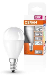 ST Class E14 7W 6500K 806Lm Spherical LED Lamp (Osram 023125) - Product Image 1