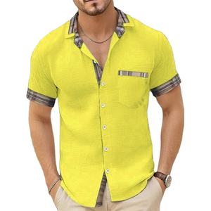 เสื้อเชิ๊ตผู้ชายระบายอากาศได้ดีมีสไตล์เสื้อเชิ๊ตแขนยาวครึ่งแขนออกแบบได้ตามต้องการ - Product Image 1