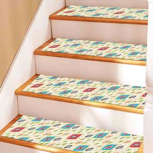 Alfombra con Estampado de Patrones Geométricos: Moderna, Suave, Decorativa, Azteca, Azul, de Lujo, Fácil de Limpiar, Goblen - Product Image 4