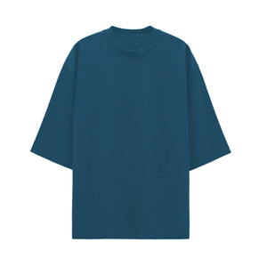 เสื้อยืดแขนสั้นผ้าแคนวาสคอตตอน 100% คุณภาพสูงสำหรับผู้ชาย ทรงโอเวอร์ไซส์ เนื้อผ้านุ่ม  รับสกรีนลายดิจิตอลและสกรีนแบบพิมพ์ลาย - Product Image 1