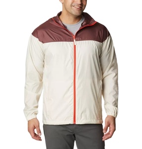 Veste coupe-vent légère à capuche pour homme, logo personnalisé, vente en gros, résistante à l'eau, avec ourlet réglable, pour la randonnée - Product Image 1