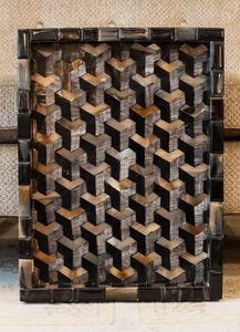 Horn Bone Inlay Jewelry Case Customized Vintage Style Wood <b>MDF</b> & Resin Gift <b>Box</b> for Storage - Product Image 2