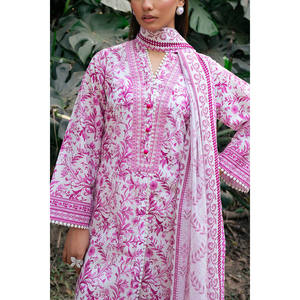 Traje de 3 Piezas para Mujer con Estampado y Cuello Bordado SD-52227 - Product Image 1