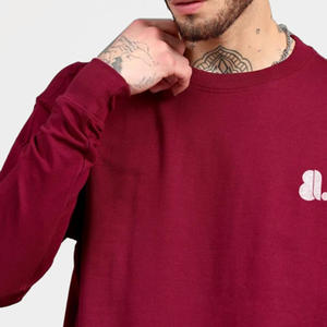 เสื้อยืดผู้ชายผ้าฝ้ายเนื้อหนา 220 กรัม สีพื้น สไตล์วินเทจลำลอง ไซส์ใหญ่ ระบายอากาศ แห้งเร็ว ไม่มีลาย - Product Image 6