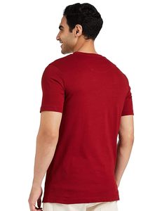 T-shirts de haute qualité pour hommes en gros T-shirts unis vierges à manches courtes et col en V - Product Image 4