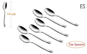 Juego de cubiertos y vajilla de lujo personalizados con tallos pequeños en relieve, accesorios al por mayor, plato de servir, utensilios de mesa - Product Image 5