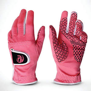 Gant en cuir blanc Cabretta respirant personnalisé en gros Gants de golf homme en cuir durable avec logo personnalisé - Product Image 1