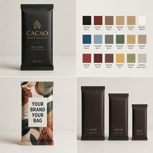 Bolsa <span class=keywords><strong>de</strong></span> Embalaje para Barritas <span class=keywords><strong>de</strong></span> Proteína con Impresión Digital Personalizada, Envoltura Tipo Flow Wrap, Solución <span class=keywords><strong>de</strong></span> Embalaje con Sellado en Frío para Barritas <span class=keywords><strong>de</strong></span> <span class=keywords><strong>Chocolate</strong></span>, Directo <span class=keywords><strong>de</strong></span> Fábrica - Product Image 1