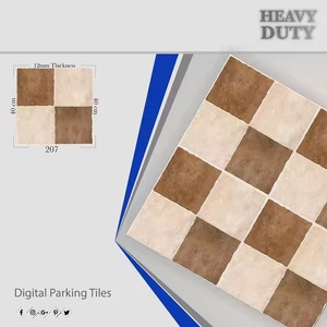 Premium Quality Commercial Grade 16x16 Digital Porcelain Outdoor Parking Tiles 400x400mm From India - Product Image 4