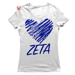 Chemises à manches courtes Zeta P Beta, t-shirts unisexes confortables et décontractés, t-shirts d'été à col ras du cou avec lettres grecques Zeta Phi Beta - Product Image 3