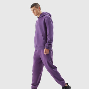 Men's Heavyweight <b>Thick</b> <b>Fleece</b> Pullover 100% Cotton Classic Fit Hoodie Breathable Winter Collar Premium Quality Plain Dyed - Product Image 4