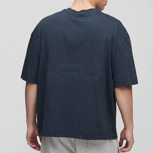 T-shirt en coton de qualité supérieure, surdimensionné, confortable, effet délavé, pour homme, tenue décontractée élégante pour l'été, à porter en extérieur et en intérieur - Product Image 2