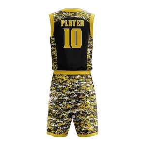 Uniforme de basket-ball fabricant d'usine tissu polyester respirant flexible durable adapté aux vêtements de tournois sportifs - Product Image 3