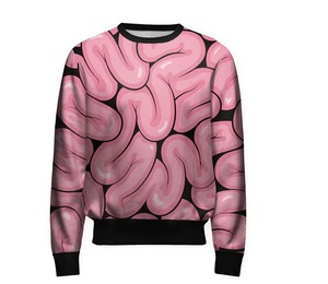 Venta al por mayor de los hombres Puffer Pullover Sudaderas Poliéster Cuello redondo Color sólido Temporada de invierno Teñido liso con técnica de sublimación - Product Image 3