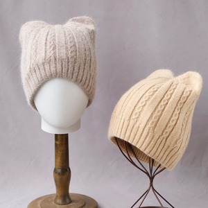 หมวกไหมพรมถักลายปักโลโก้ตามสั่ง สีพื้น แบบยูนิเซ็กซ์ 100% อะคริลิก ทนทาน ทรงโค้ง 5 แผง สไตล์ชาติพันธุ์ สำหรับฤดูหนาว ลายแจ็คการ์ด - Product Image 2