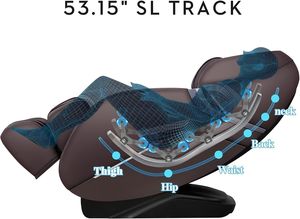 Massage <b>Chair</b> Full Body Zero Gravity <b>Recliner</b> Auto Mode Massage Technique Airbags Massage with Yoga Stretch APP Control Negative - Product Image 4